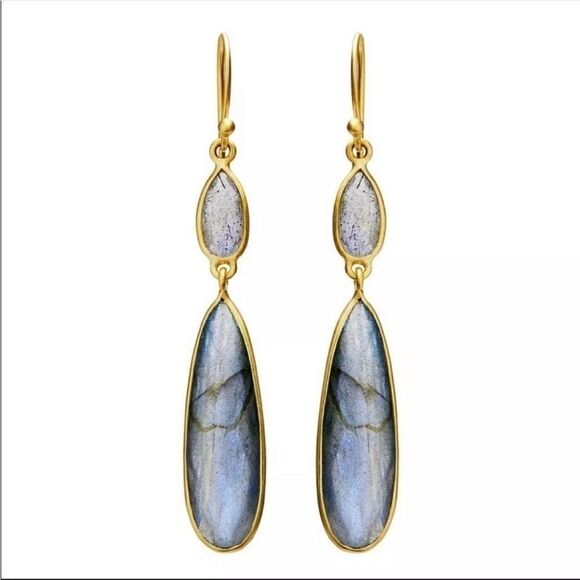 #29 Marbleized Teardrop Earrings - Picture 1 of 4